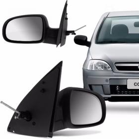 Retrovisor Corsa 02 a 12 Montana 02 a 10 Preto com Controle